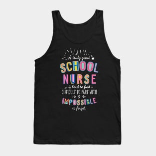 A truly Great School Nurse Gift - Impossible to forget Tank Top